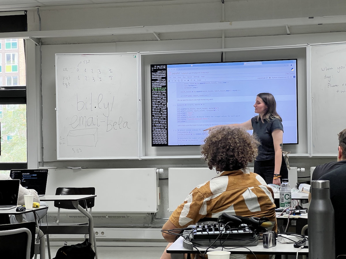 Teaching a workshop (source: Charles)